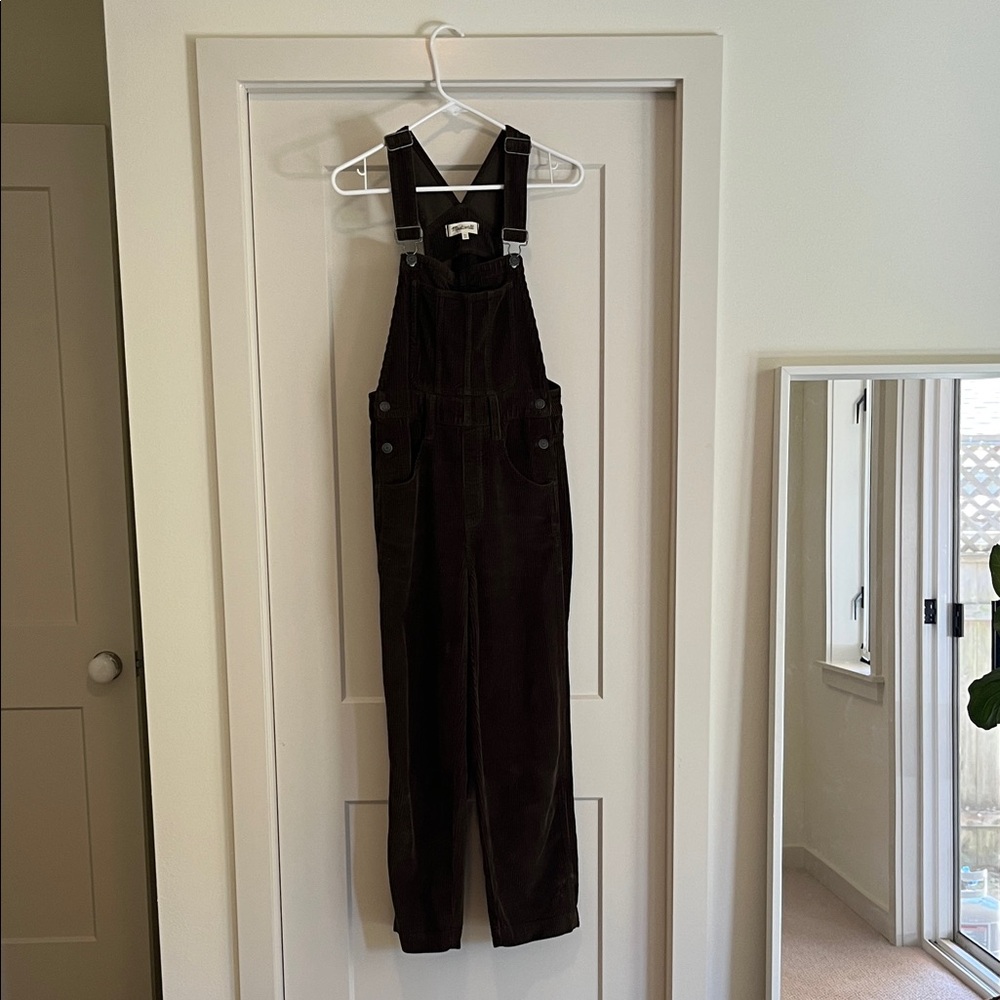 Army Green Corduroy Overalls